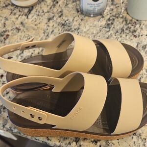 Chic Beige Sandals Crocs